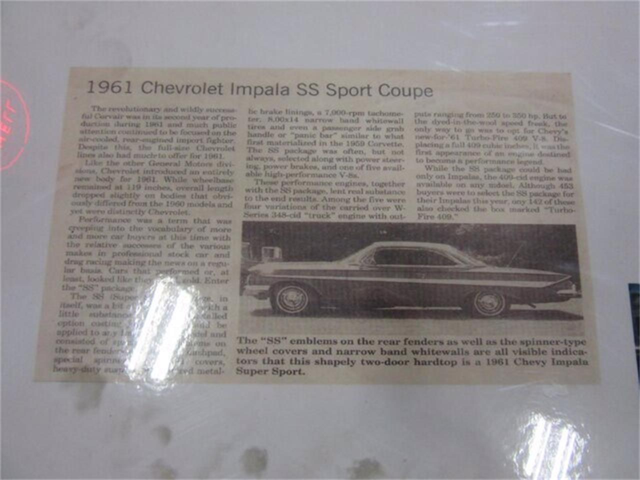 1961 Chevrolet Impala SS for sale in Greenwood, IN – photo 51