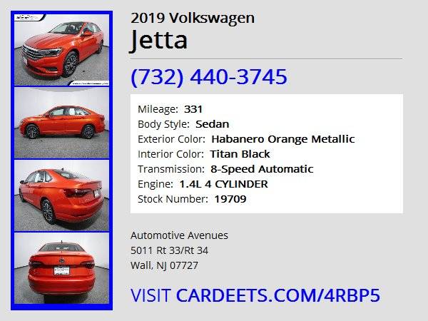 2019 Volkswagen Jetta, Habanero Orange Metallic for sale in Wall, NJ – photo 22