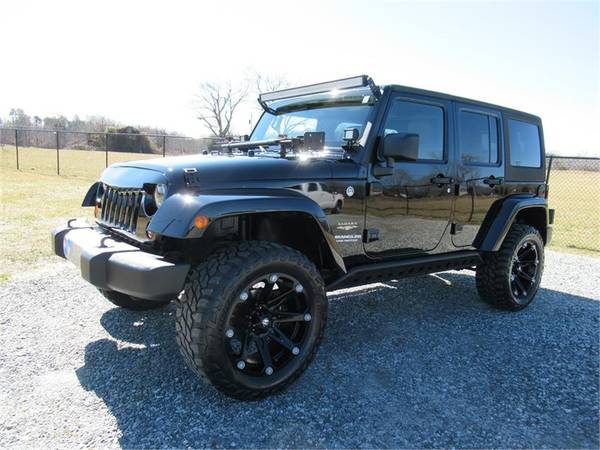 2011 JEEP WRANGLER UNLIMITED SAHARA, Black APPLY ONLINE for sale in Summerfield, NC – photo 13