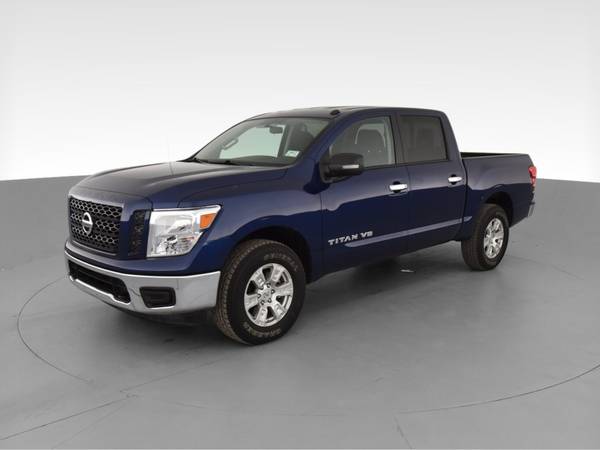 2019 Nissan Titan Crew Cab SV Pickup 4D 5 1/2 ft pickup Blue -... for sale in Arlington, District Of Columbia – photo 3