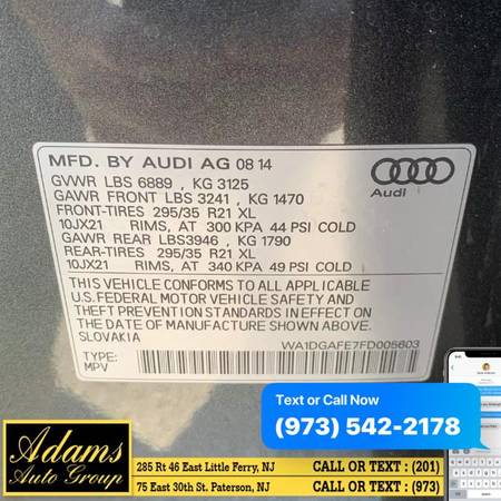 2015 Audi Q7 quattro 4dr 3.0T S line Prestige - Buy-Here-Pay-Here! -... for sale in Paterson, NY – photo 19