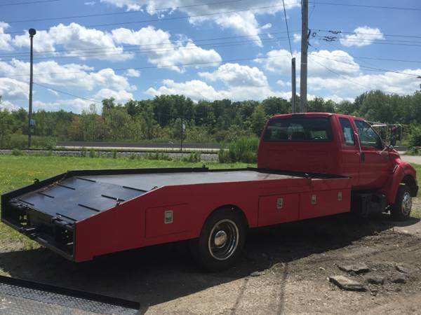 F650 Ramp Truck 2001 JUST REDUCED Hodges Style Bed Car Bobcat Hauler... for sale in Washington, District Of Columbia – photo 6