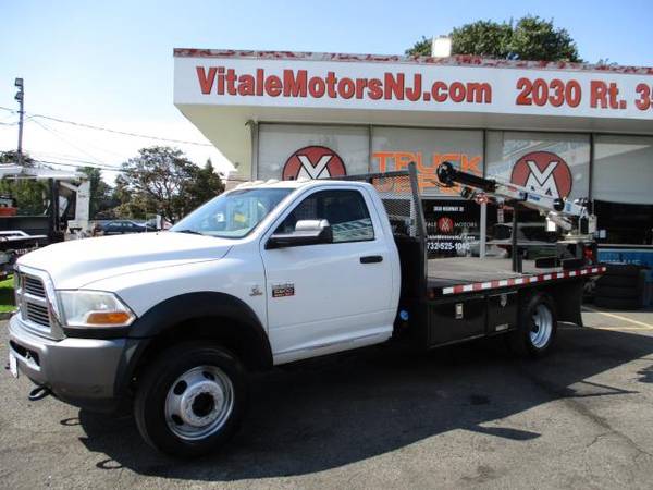 2011 RAM 5500 12 FLAT BED** CRANE TRUCK ** DIESEL 4X4 - cars &... for sale in South Amboy, NY – photo 3