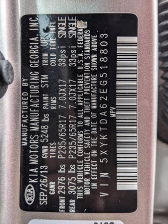 2014 Kia Sorento LX AWD All Wheel Drive SKU: EG518803 for sale in Brooksville, FL – photo 23