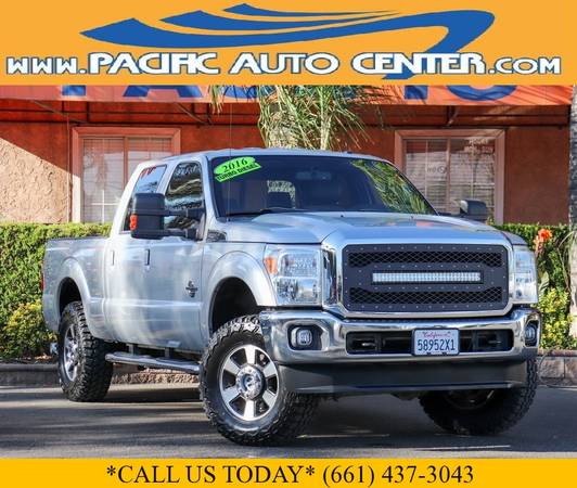 2016 Ford F-250 F250 Lariat Crew Cab 4x4 Short Bed Diesel Truck #27188 for sale in Fontana, CA