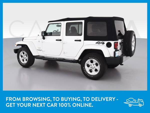 2014 Jeep Wrangler Unlimited Sahara Sport Utility 4D suv White for sale in Bloomington, IL – photo 5