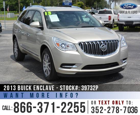 2013 BUICK ENCLAVE SUV *** Remote Start, Homelink, Leather Seats *** for sale in Alachua, FL