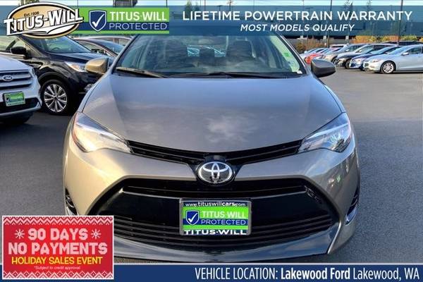 2017 Toyota Corolla LE Sedan - cars & trucks - by dealer - vehicle... for sale in Lakewood, WA – photo 2