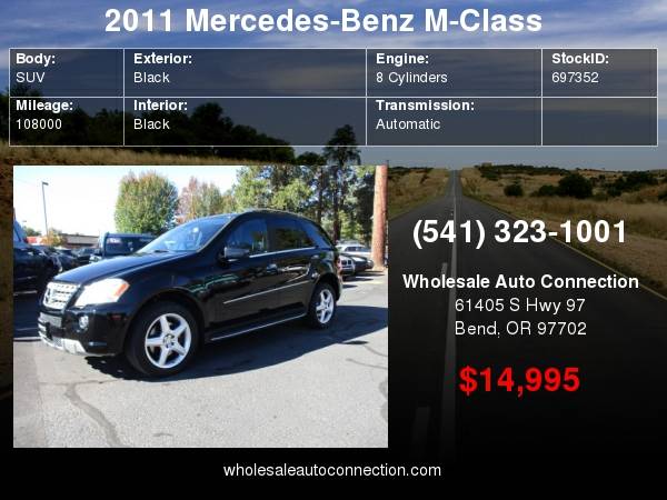 2011 Mercedes-Benz M-Class 4MATIC 4dr ML550 for sale in Bend, OR