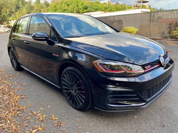 Black 2019 Volkswagen GTI Leather with warranty - cars & trucks - by... for sale in Olympia, WA – photo 2