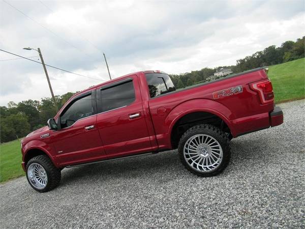 2015 FORD F150 PLATINUM, Maroon APPLY ONLINE-> BROOKBANKAUTO.COM!! -... for sale in Summerfield, NC – photo 2