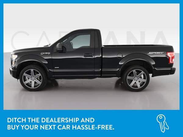 2016 Ford F150 Regular Cab XL Pickup 2D 6 1/2 ft pickup Black for sale in Providence, RI – photo 4