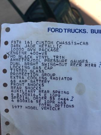 1977 Ford F378 Custom Stake-Bed Truck for sale in Crestone, CO – photo 2