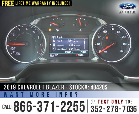 2019 Chevrolet Blazer *** Touchscreen, Apple CarPlay, SiriusXM *** -... for sale in Alachua, FL – photo 11