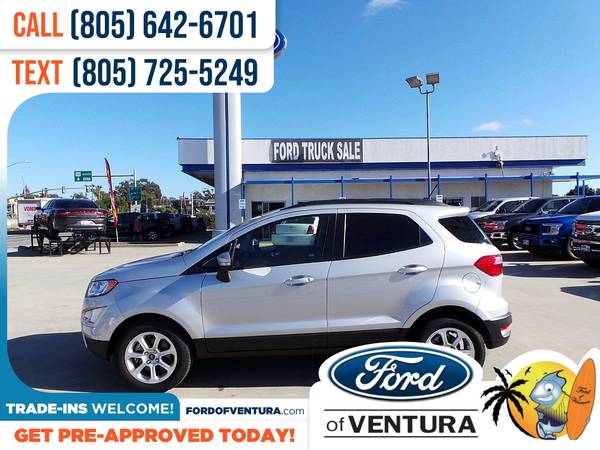 301/mo - 2019 Ford EcoSport SE - - by dealer for sale in Ventura, CA – photo 2