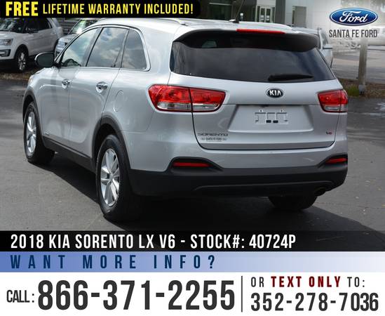 2018 KIA SORENTO LX SUV *** Bluetooth, Cruise Control, SIRIUS *** -... for sale in Alachua, FL – photo 5