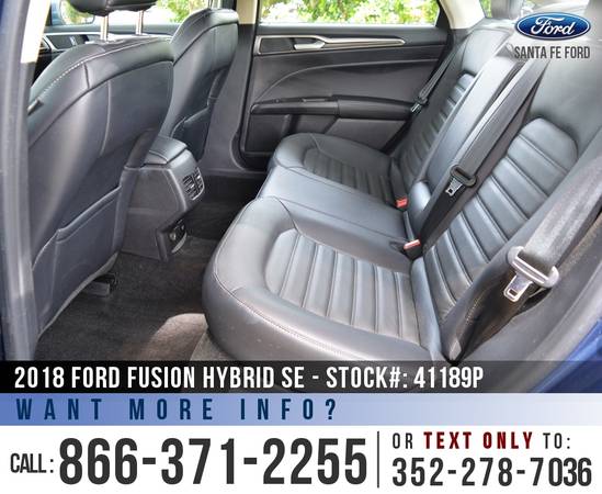2018 FORD FUSION HYBRID SE Remote Start - Touchscreen - cars for sale in Alachua, FL – photo 18