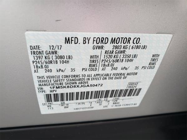 2018 Ford Explorer XLT 4WD Only 10k Miles - - by for sale in Eden, NC – photo 15