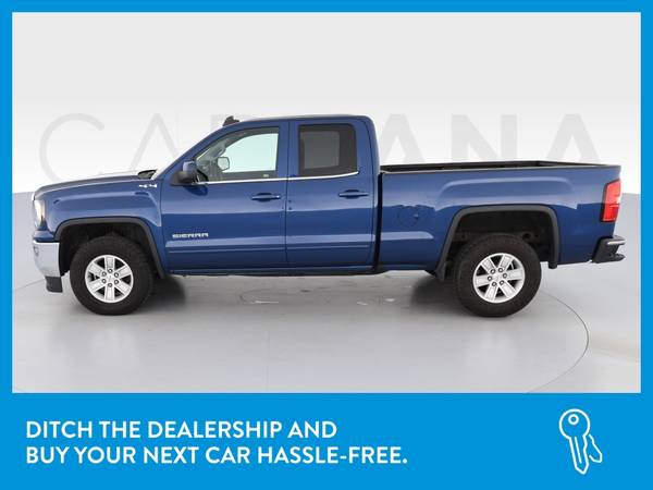 2017 GMC Sierra 1500 Double Cab SLE Pickup 4D 6 1/2 ft pickup Blue for sale in QUINCY, MA – photo 4