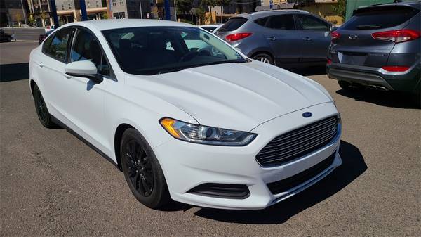 2014 Ford Fusion S sedan White - cars & trucks - by dealer - vehicle... for sale in Flagstaff, AZ – photo 2