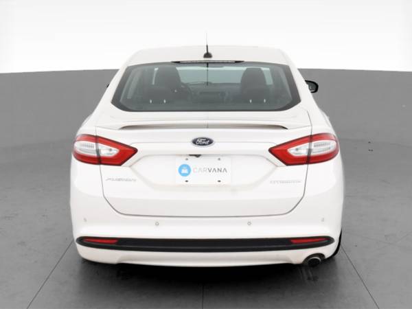2013 Ford Fusion Energi Plug-In Hybrid Titanium Sedan 4D sedan White... for sale in NEWARK, NY – photo 9