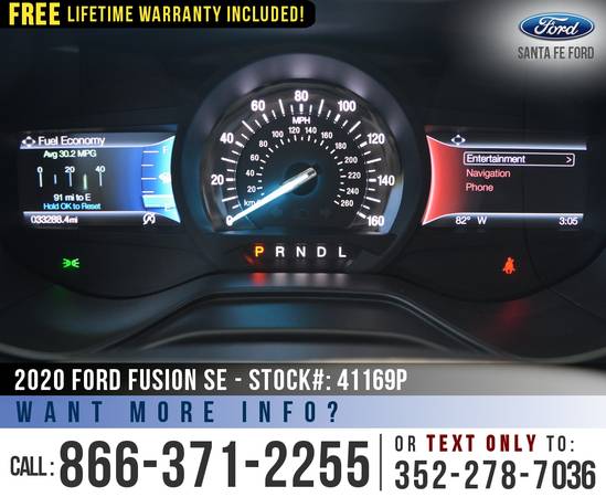 2020 Ford Fusion SE Ecoboost - Touchscreen - Cruise Control for sale in Alachua, FL – photo 16