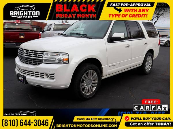 2011 Lincoln Navigator Base 4WD! FOR ONLY $199/mo! - cars & trucks -... for sale in Brighton, MI