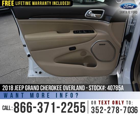 ‘18 Jeep Grand Cherokee Overland 4X4 *** Sunroof, Leather, Camera... for sale in Alachua, FL – photo 8