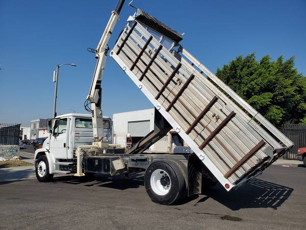 2000 FREIGHTLINER FL70 KNUCKLE BOOM/DUMP TRUCK - cars & trucks - by... for sale in Los Angeles, CA – photo 2
