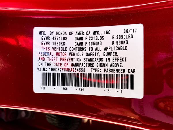 Honda Accord Sport Customer Leather Interior Keyless FWD Sport Car... for sale in Roanoke, VA – photo 16