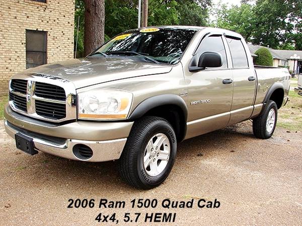2006 Ram 1500 Quad Cab, 4x4. 5.7 HEMI, for sale in Quitman, TX