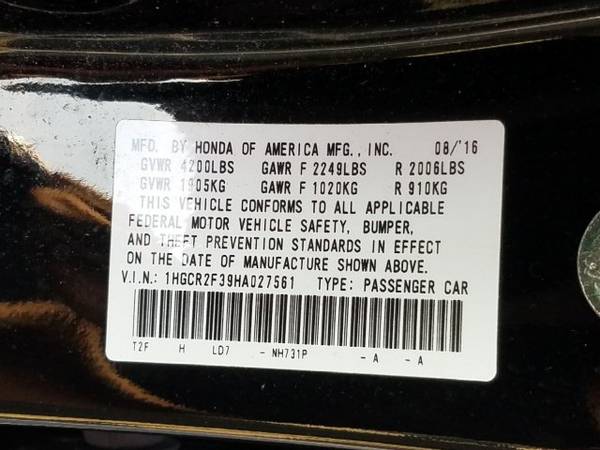 2017 Honda Accord LX SKU:HA027561 Sedan for sale in Columbus, GA – photo 24
