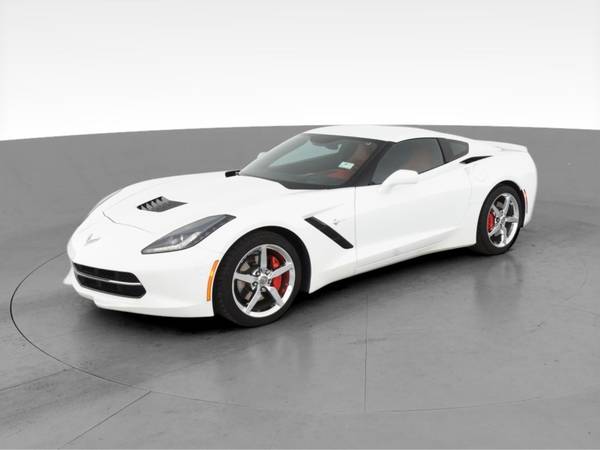 2014 Chevy Chevrolet Corvette Stingray Coupe 2D coupe White -... for sale in San Marcos, TX – photo 3