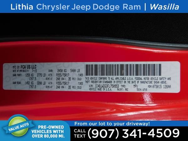 2015 Jeep Wrangler Unlimited 4WD 4dr Sport - - by for sale in Wasilla, AK – photo 8
