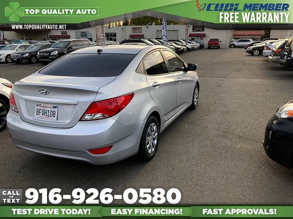 2017 Hyundai Accent SE Sedan for only $9,995 - cars & trucks - by... for sale in Rancho Cordova, CA – photo 6