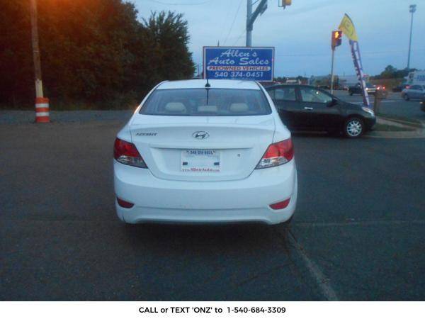 2012 HYUNDAI ACCENT Sedan W/6 MONTH, 7, 500 MILES WARRANTY ! for sale in Fredericksburg, VA – photo 5