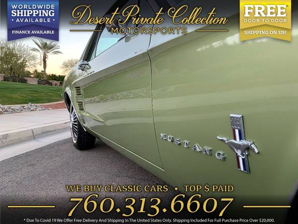 1967 Ford Mustang Coupe for sale by Desert Private Collection - cars for sale in Palm Desert , CA – photo 10