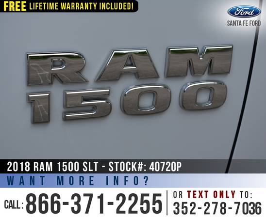*** 2018 RAM 1500 SLT 4WD *** SiriusXM - Camera - Tinted Windows -... for sale in Alachua, GA – photo 9