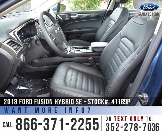 18 Ford Fusion Hybrid SE Leather Seats, Touchscreen - SiriusXM for sale in Alachua, FL – photo 13