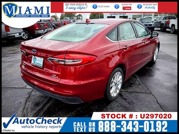 2019 Ford Fusion Hybrid SE SEDAN -EZ FINANCING -LOW DOWN! - cars &... for sale in Miami, MO – photo 3