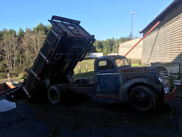 1946 Chevy 1.5 Ton Truck w/ dump bed - cars & trucks - by owner -... for sale in Yachats, OR – photo 3