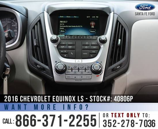 16 Chevrolet Equinox LS Touchscreen, Camera, Cruise Control for sale in Alachua, FL – photo 12