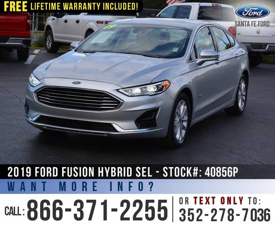 *** 2019 Ford Fusion Hybrid SEL *** ActiveX Seats - Bluetooth -... for sale in Alachua, GA – photo 3