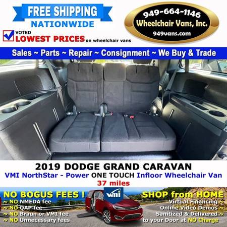 2019 Dodge Grand Caravan SE Plus Wheelchair Van VMI Northstar - Pow for sale in LAGUNA HILLS, NV – photo 12
