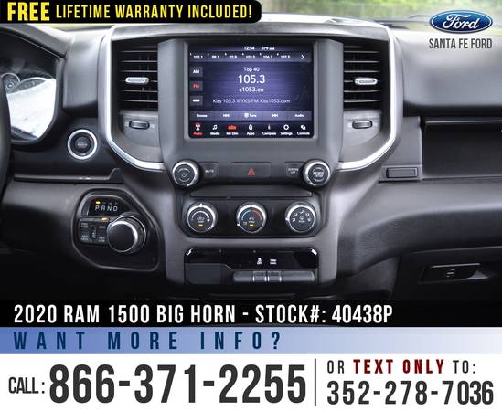 2020 Ram 1500 Big Horn 4WD Homelink, Camera, Cruise Control for sale in Alachua, AL – photo 14