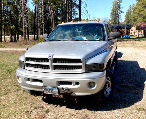 2001 Ram 2500 Sport & 7 6 Boss Snow Plough - - by for sale in Coram, MT – photo 2