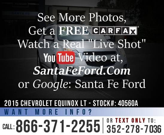 2015 Chevrolet Equinox LT *** Remote Start, Bluetooth, Cruise *** -... for sale in Alachua, AL – photo 7
