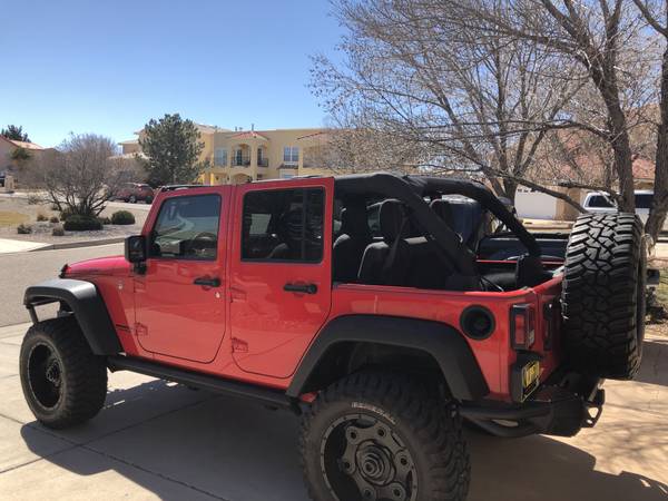 2016 Jeep Wrangler Rubicon Unlimited (49,000k miles/RED) - cars &... for sale in Albuquerque, NM – photo 4