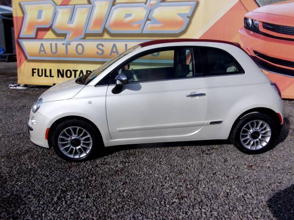 2013 Fiat 500 Lounge Convertible 46,000 Miles - cars & trucks - by... for sale in Kittanning, PA – photo 2