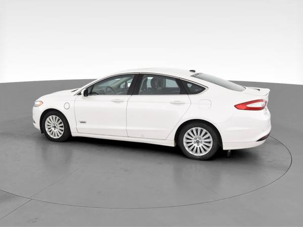 2013 Ford Fusion Energi Plug-In Hybrid Titanium Sedan 4D sedan White... for sale in Atlanta, CA – photo 6